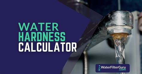 water hardness test formula|calculate water hardness calculator.